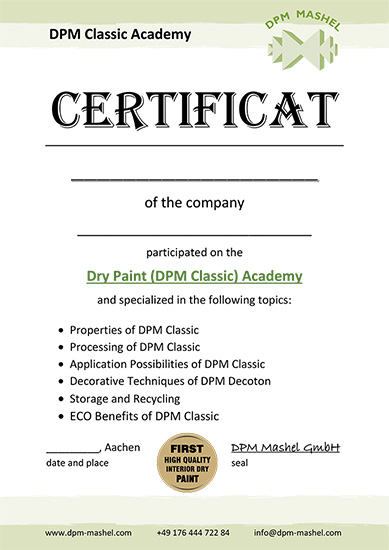 Certificate DPM Classic Academy